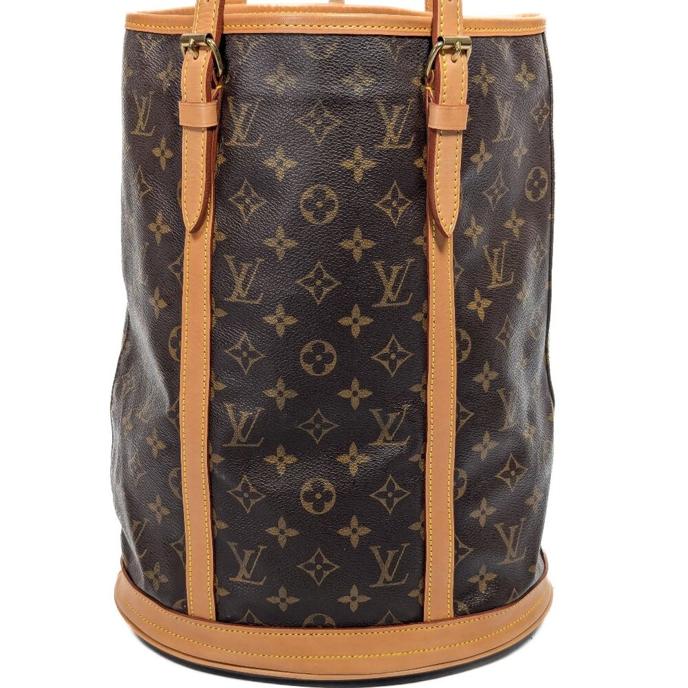 LOUIS VUITTON Bucket GM Monogram Canvas - Renewed Leather - Picture 5 of 15